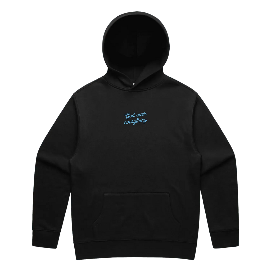 Black front flat lay