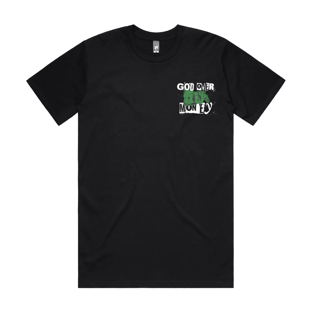 Black front flat lay