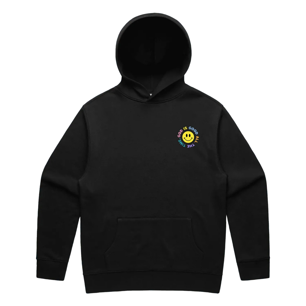 Black front flat lay