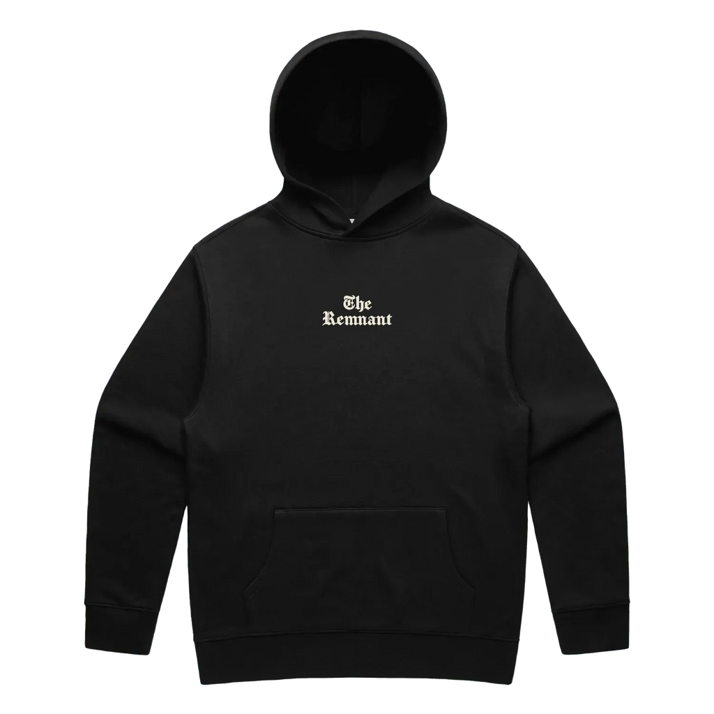 Black front flat lay