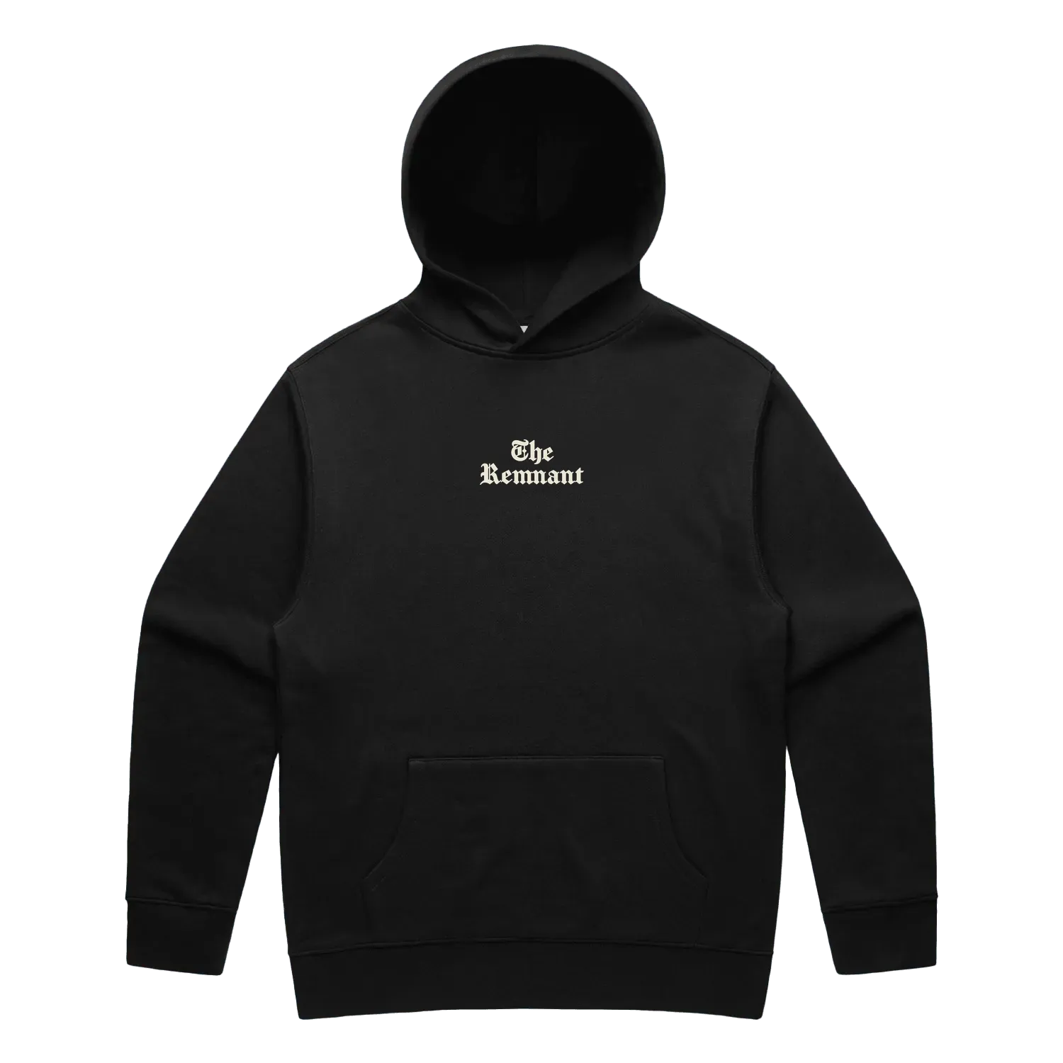 Black front flat lay