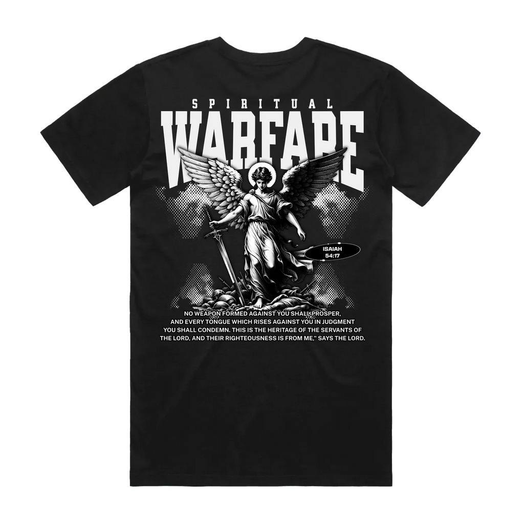 SPIRITUAL WARFARE TEE | ISAIAH 54:17