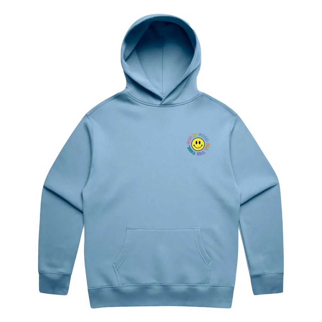 Carolina Blue front flat lay