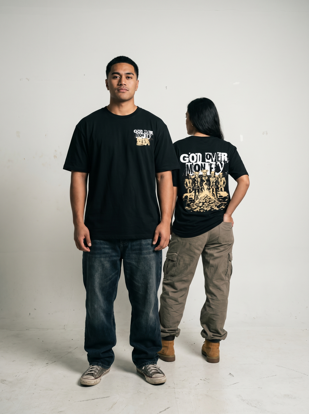 God Over Money Tee | Yellow