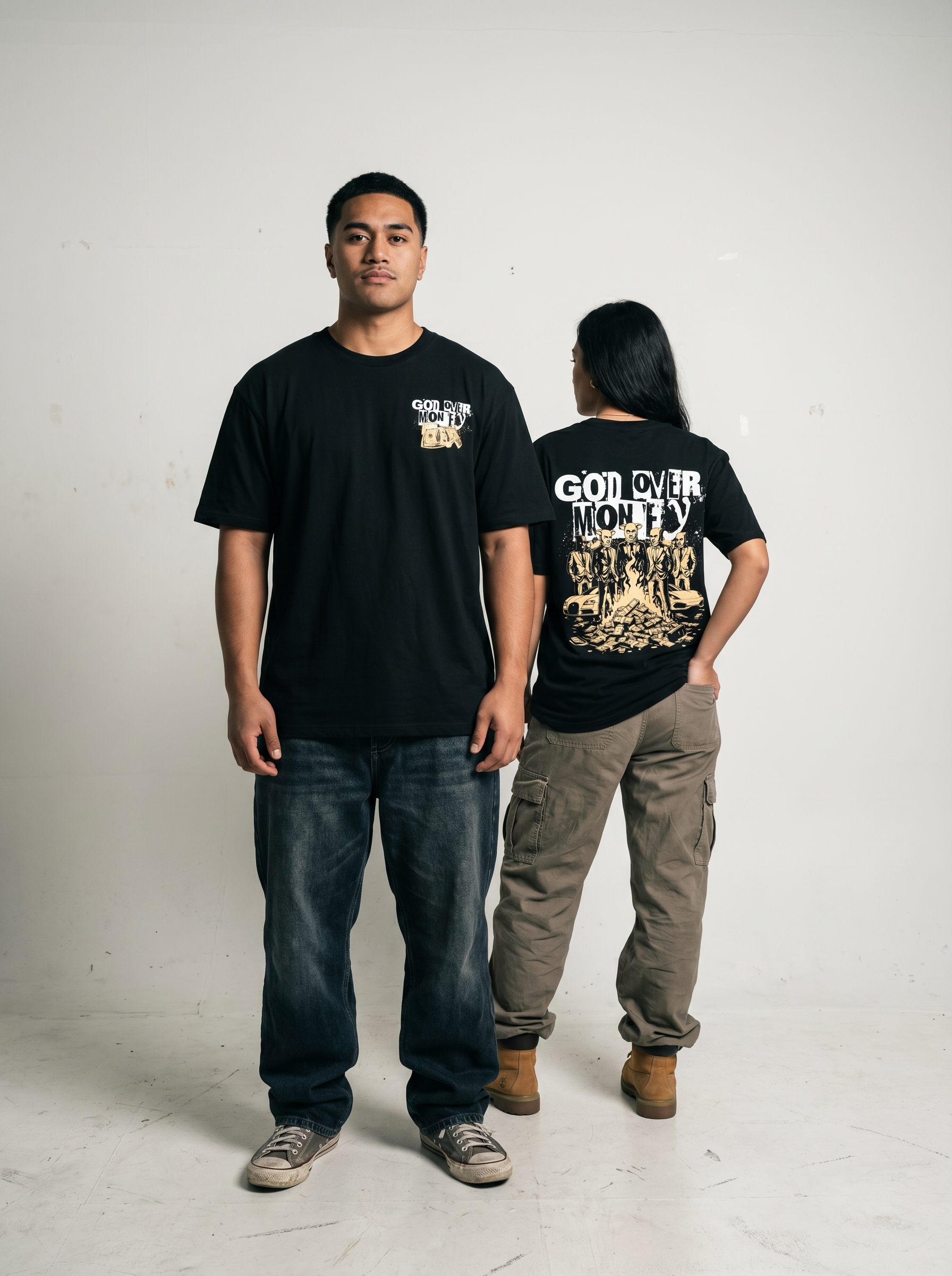 God Over Money Tee | Yellow