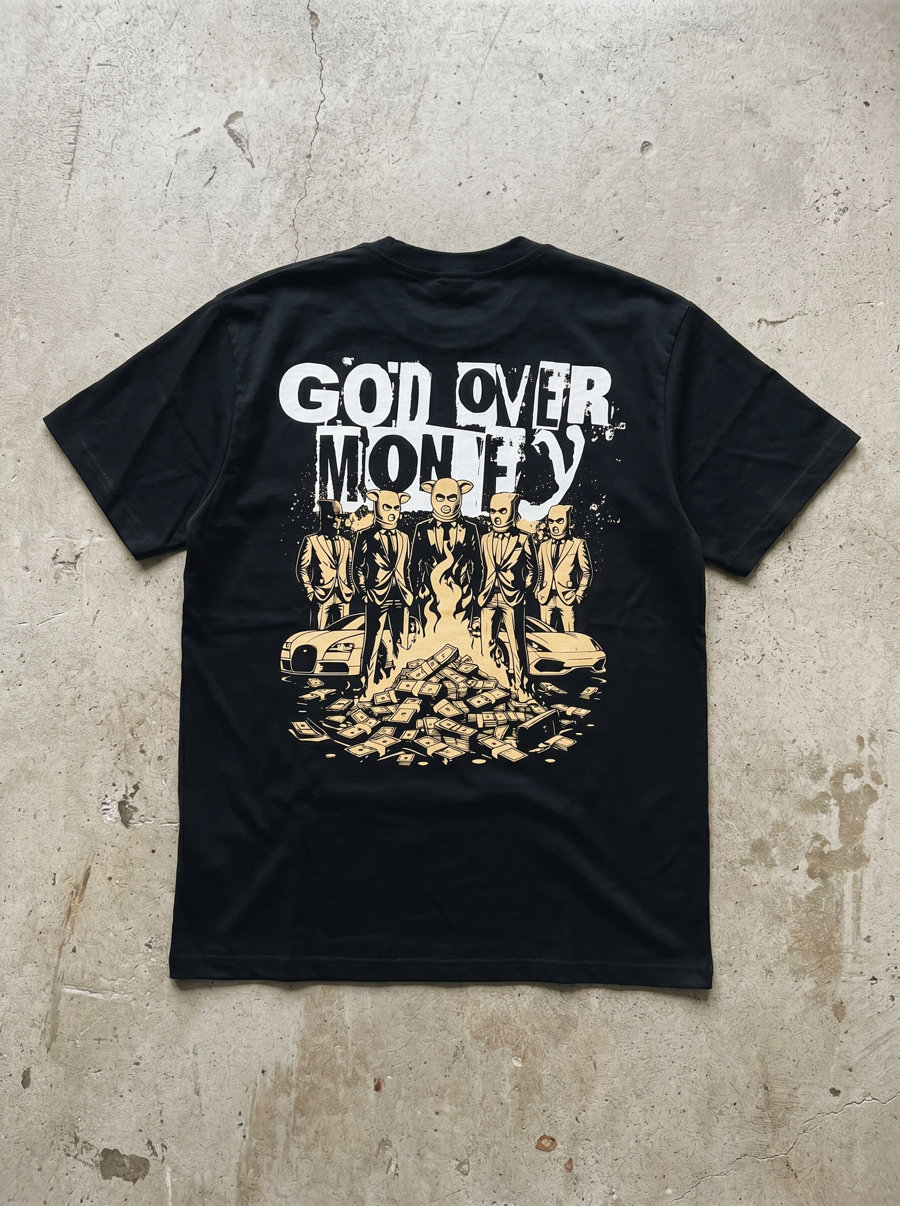 God Over Money Tee | Yellow