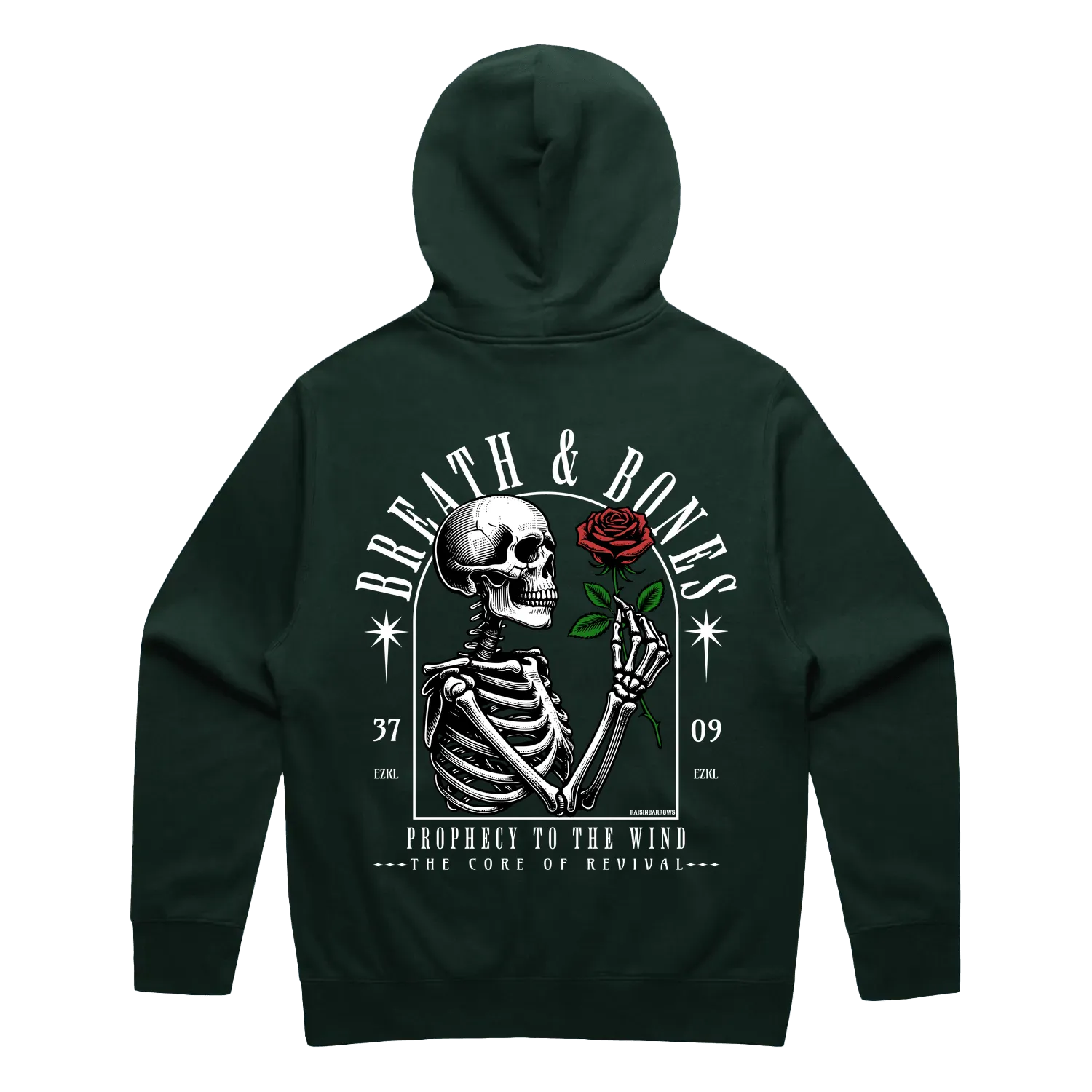 Pine Green back flat lay