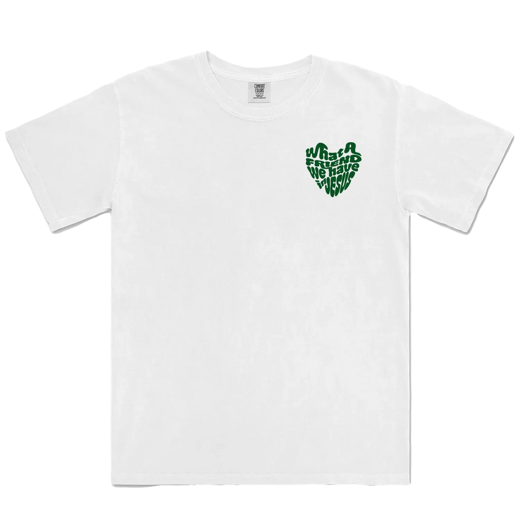 White front flat lay
