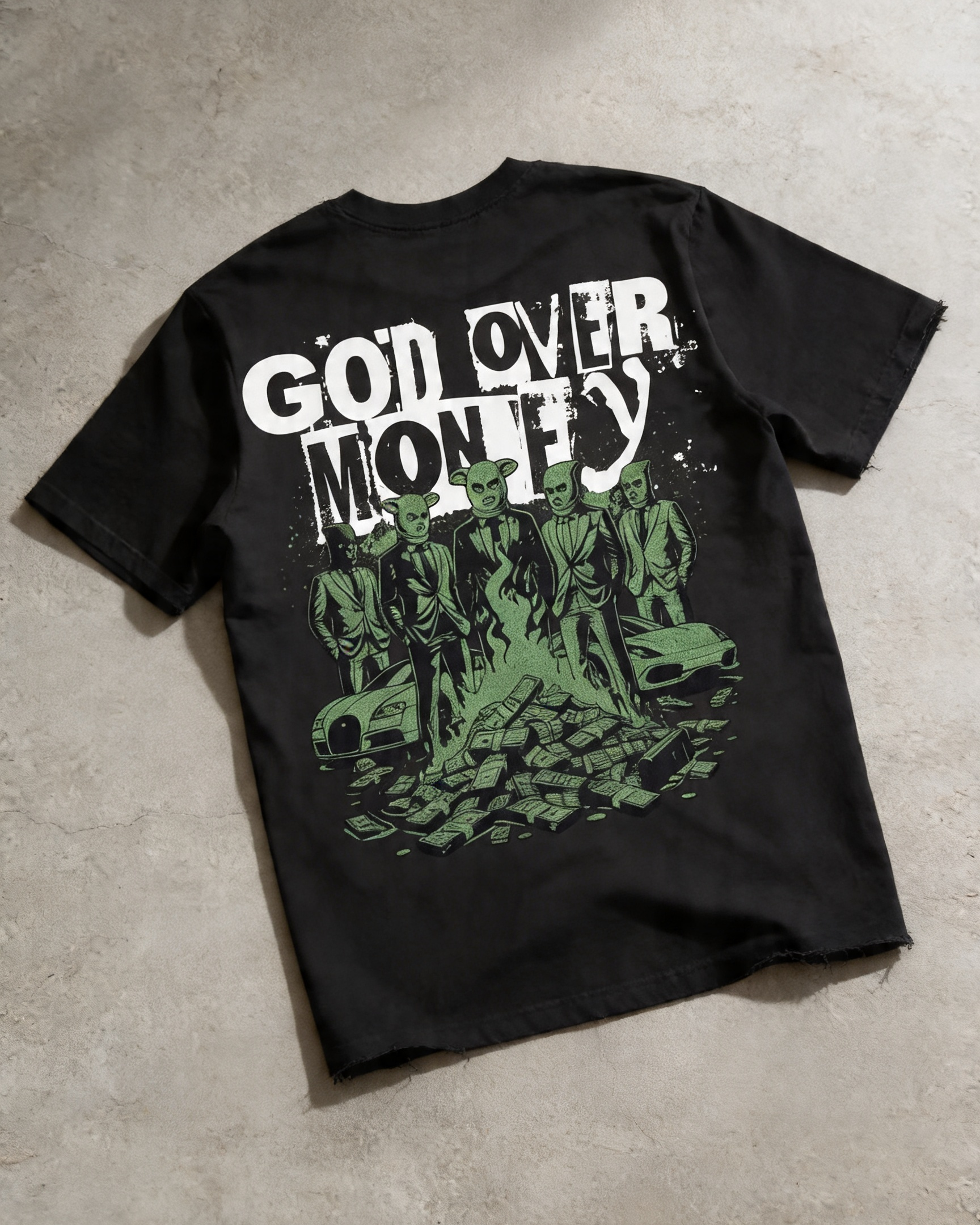 God Over Money Tee | Green